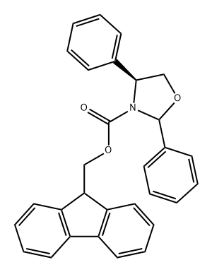 3-Oxazolidinecarboxylic acid, 2,4-diphenyl-, 9H-fluoren-9-ylmethyl ester, (4S)- Structure
