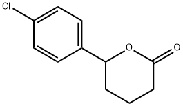 2H-Pyran-2-one, 6-(4-chlorophenyl)tetrahydro- Structure