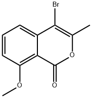 4-Bromo-8-methoxy-3-methyl-1H-isochromen-1-one Structure