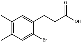 Benzenepropanoic acid, 2-bromo-4,5-dimethyl- Structure