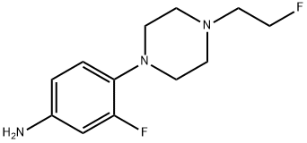 3-Fluoro-4-(4-(2-fluoroethyl)piperazin-1-yl)aniline Structure