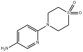 6-(1,1-dioxido-4-thiomorpholinyl)-3-pyridinamine Structure