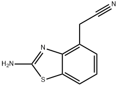 4-Benzothiazoleacetonitrile, 2-amino- Structure