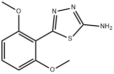 1,3,4-Thiadiazol-2-amine, 5-(2,6-dimethoxyphenyl)- Structure