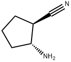 Cyclopentanecarbonitrile, 2-amino-, (1R,2R)- Structure