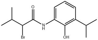 Butanamide, 2-bromo-N-[2-hydroxy-3-(1-methylethyl)phenyl]-3-methyl- Structure