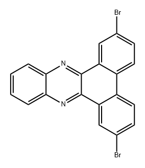 Dibenzo[a,c]phenazine, 2,7-dibromo- 구조식 이미지