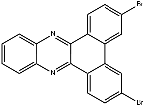 Dibenzo[a,c]phenazine, 3,6-dibromo- Structure