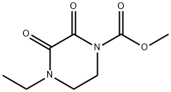 1-Piperazinecarboxylic acid, 4-ethyl-2,3-dioxo-, methyl ester Structure