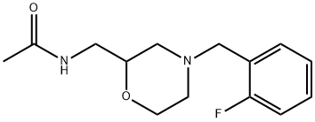 Acetamide, N-[[4-[(2-fluorophenyl)methyl]-2-morpholinyl]methyl]- Structure
