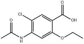 4-acetamido-5-chloro-2-ethoxybenzoic acid Structure