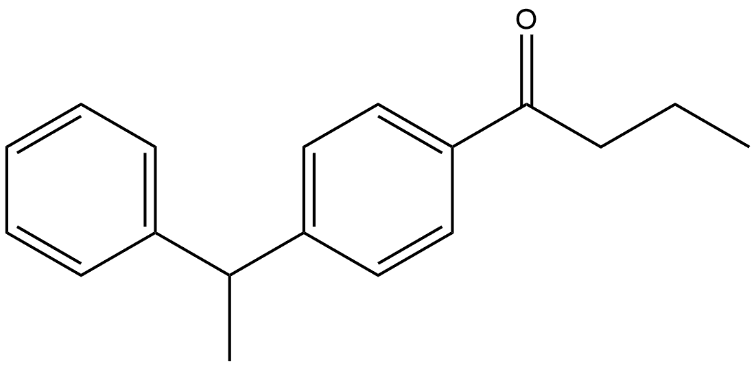 1-[4-(1-Phenylethyl)phenyl]-1-butanone Structure