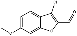 2-Benzofurancarboxaldehyde, 3-chloro-6-methoxy- Structure