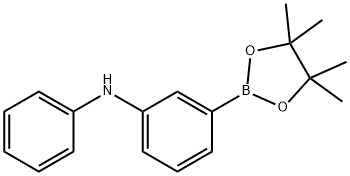 Benzenamine, N-phenyl-3-(4,4,5,5-tetramethyl-1,3,2-dioxaborolan-2-yl)- Structure