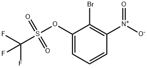 2-Bromo-3-nitrophenyl trifluoromethanesulphonate Structure