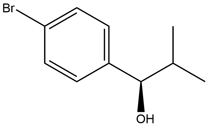 (R)-1-(4-bromophenyl)-2-methylpropan-1-ol Structure