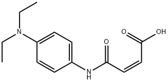 (2Z)-4-{[4-(Diethylamino)phenyl]amino}-4-oxobut-2-enoic acid Structure