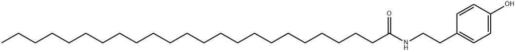 Tetracosanamide, N-[2-(4-hydroxyphenyl)ethyl]- Structure