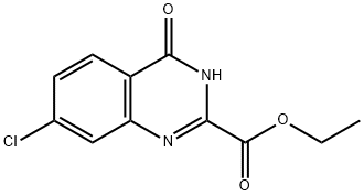 2-Quinazolinecarboxylic acid, 7-chloro-3,4-dihydro-4-oxo-, ethyl ester Structure