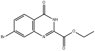 2-Quinazolinecarboxylic acid, 7-bromo-3,4-dihydro-4-oxo-, ethyl ester Structure