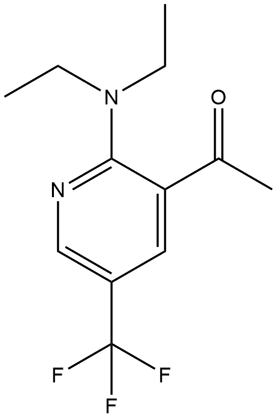 1-[2-(Diethylamino)-5-(trifluoromethyl)-3-pyridinyl]ethanone Structure