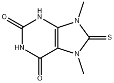 1H-Purine-2,6-dione, 3,7,8,9-tetrahydro-7,9-dimethyl-8-thioxo- 구조식 이미지