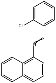 1-Naphthalenamine, N-[(2-chlorophenyl)methylene]- 구조식 이미지