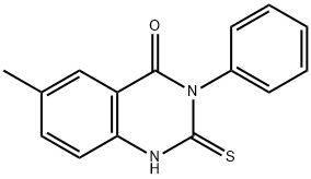 6-Methyl-3-phenyl-2-thioxo-2,3-dihydroquinazolin-4(1H)-one 구조식 이미지