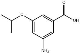 Benzoic acid, 3-amino-5-(1-methylethoxy)- 구조식 이미지