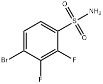 Benzenesulfonamide, 4-bromo-2,3-difluoro- 구조식 이미지