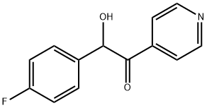 Ethanone, 2-(4-fluorophenyl)-2-hydroxy-1-(4-pyridinyl)- Structure