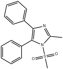 1H-Imidazole, 2-methyl-1-(methylsulfonyl)-4,5-diphenyl- Structure