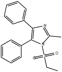 1H-?Imidazole, 1-?(ethylsulfonyl)?-?2-?methyl-?4,?5-?diphenyl- Structure