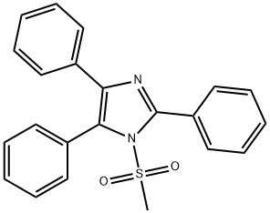 1H-Imidazole, 1-(methylsulfonyl)-2,4,5-triphenyl- Structure