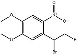 Benzene, 1-(1,2-dibromoethyl)-4,5-dimethoxy-2-nitro- Structure