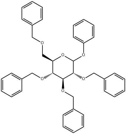 D-Glucopyranoside, phenyl 2,3,4,6-tetrakis-O-(phenylmethyl)- Structure