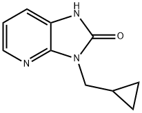 2H-Imidazo[4,5-b]pyridin-2-one, 3-(cyclopropylmethyl)-1,3-dihydro- Structure