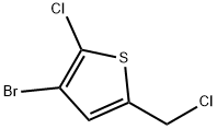 3-bromo-2-chloro-5-(chloromethyl)thiophene 구조식 이미지