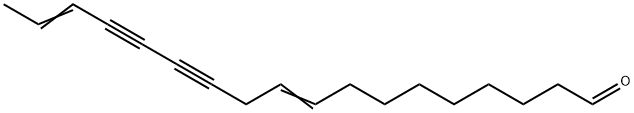 9,16-Octadecadiene-12,14-diynal Structure