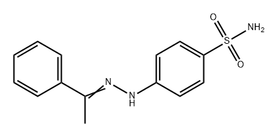 Benzenesulfonamide, 4-[2-(1-phenylethylidene)hydrazinyl]- 구조식 이미지