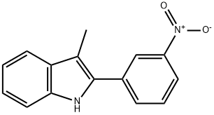 3-Methyl-2-(3-nitrophenyl)-1H-indole Structure