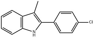 1H-Indole, 2-(4-chlorophenyl)-3-methyl- 구조식 이미지