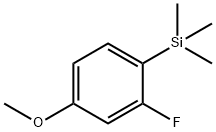 Benzene, 2-fluoro-4-methoxy-1-(trimethylsilyl)- Structure