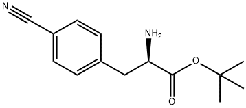 D-Phenylalanine, 4-cyano-, 1,1-dimethylethyl ester 구조식 이미지