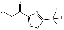 Ethanone, 2-bromo-1-[2-(trifluoromethyl)-4-thiazolyl]- Structure