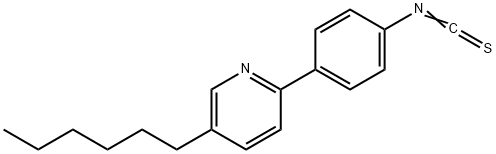 Pyridine, 5-hexyl-2-(4-isothiocyanatophenyl)- 구조식 이미지