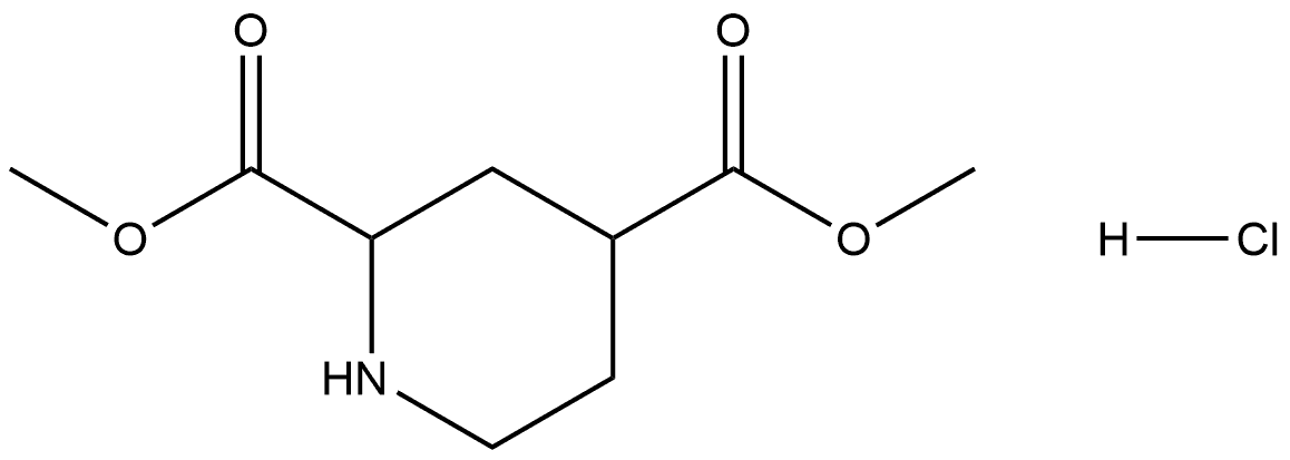 2,4-Piperidinedicarboxylic acid, 2,4-dimethyl ester, hydrochloride (1:1) Structure