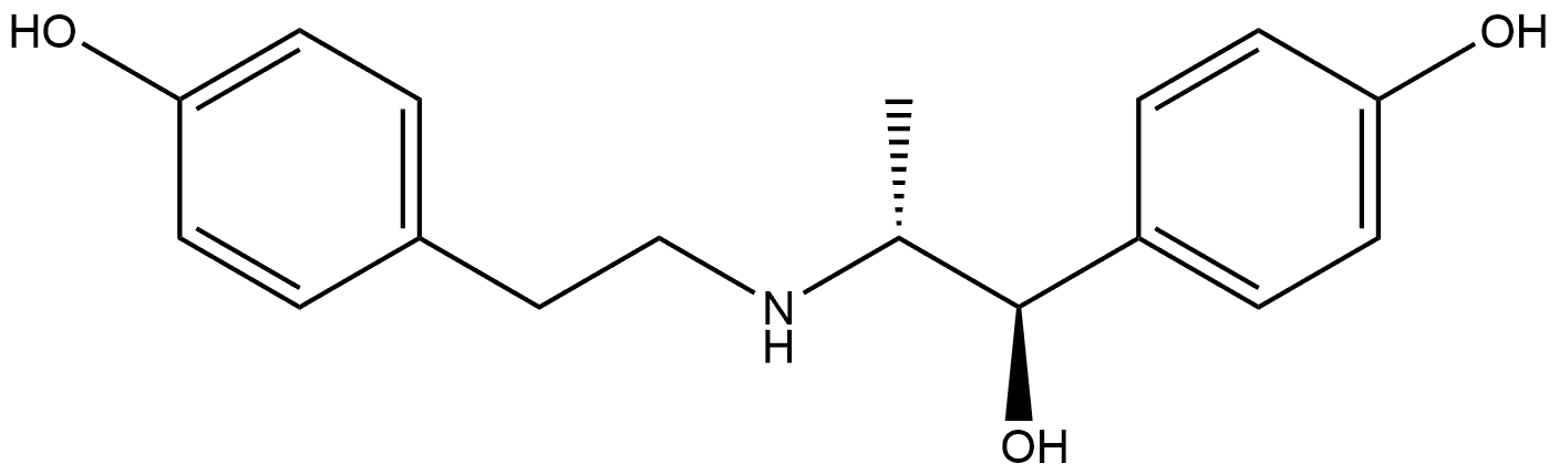 Benzenemethanol, 4-hydroxy-α-[1-[[2-(4-hydroxyphenyl)ethyl]amino]ethyl]-, (R*,R*)- (9CI) 구조식 이미지