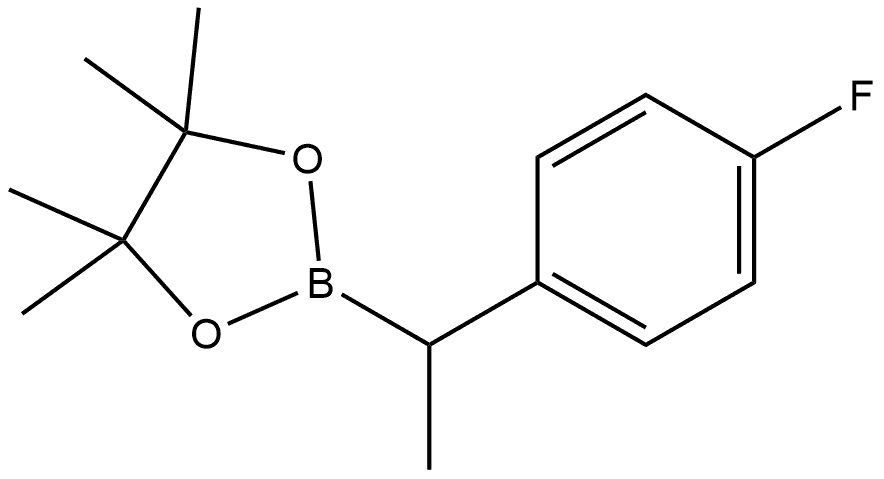 2-(1-(4-fluorophenyl)ethyl)-4,4,5,5-tetramethyl-1,3,2-dioxaborolane Structure