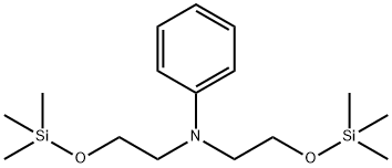N,N-Bis(2-((trimethylsilyl)oxy)ethyl)aniline 구조식 이미지